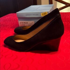 ANTONIO MELANI Black Wedge Shoes